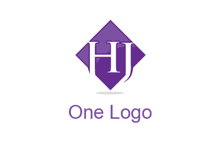 Letters h and j inside the rhombus icon