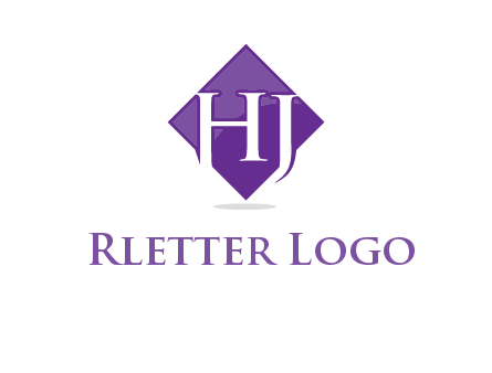 Letters h and j inside the rhombus icon