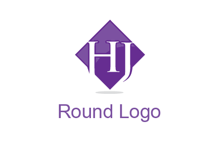 Letters h and j inside the rhombus icon