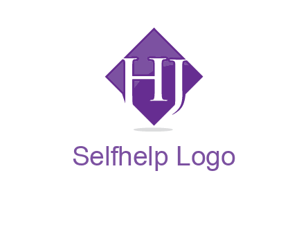 Letters h and j inside the rhombus icon