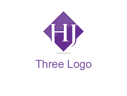 Letters h and j inside the rhombus icon