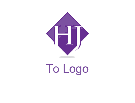 Letters h and j inside the rhombus icon