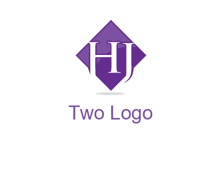 Letters h and j inside the rhombus icon