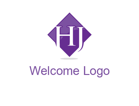 Letters h and j inside the rhombus icon