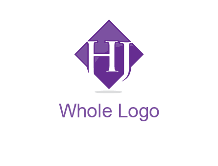 Letters h and j inside the rhombus icon