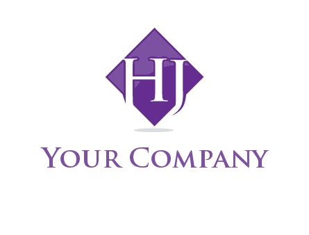 Letters h and j inside the rhombus icon