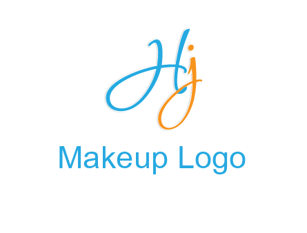 cursive letter HJ