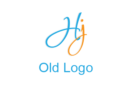 cursive letter HJ