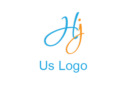 cursive letter HJ
