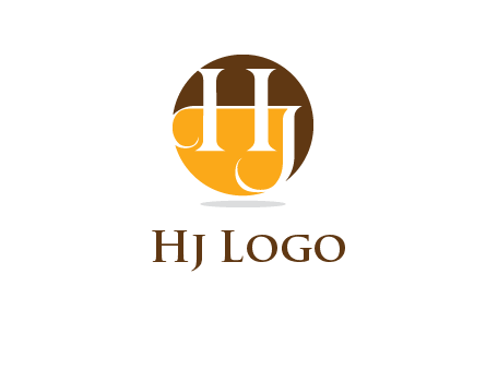 Letters h and j inside the circle icon