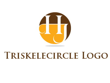 Letters h and j inside the circle icon