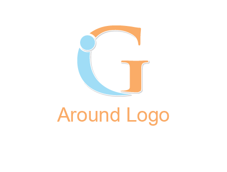letter I forming with letter G