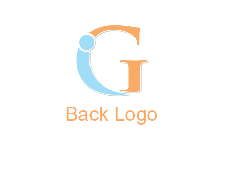 letter I forming with letter G