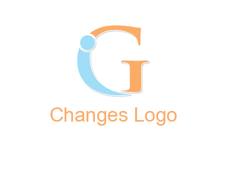 letter I forming with letter G