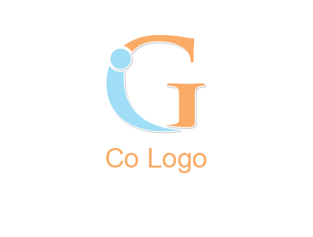 letter I forming with letter G