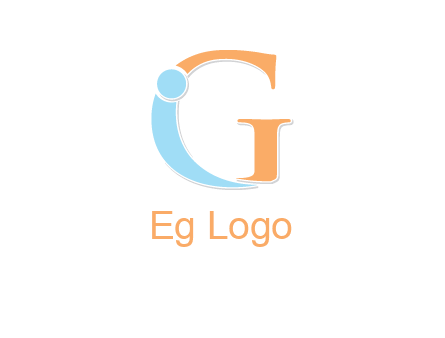 letter I forming with letter G