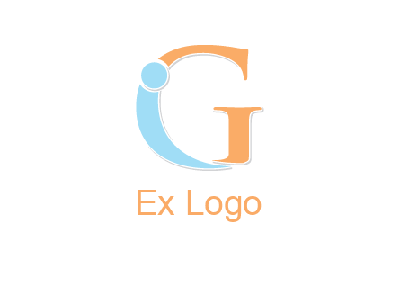 letter I forming with letter G