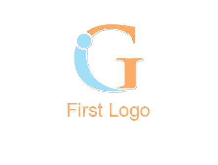 letter I forming with letter G