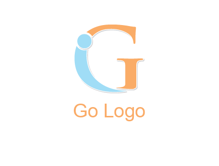letter I forming with letter G