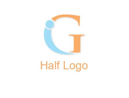 letter I forming with letter G