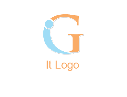 letter I forming with letter G