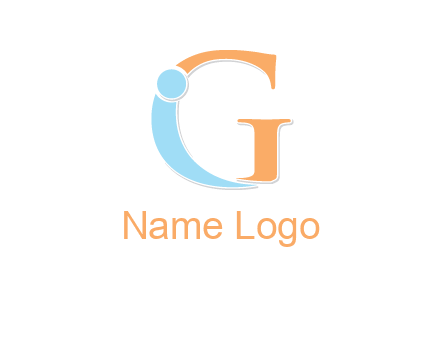 letter I forming with letter G
