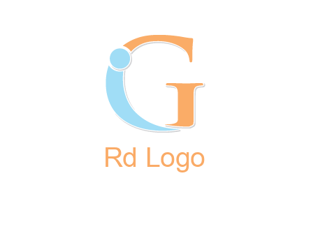 letter I forming with letter G