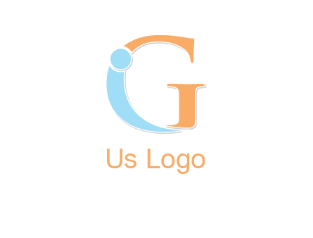 letter I forming with letter G