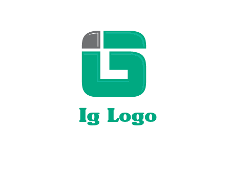 letter I forming in letter G