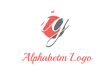 Letters i and g over the circle logo