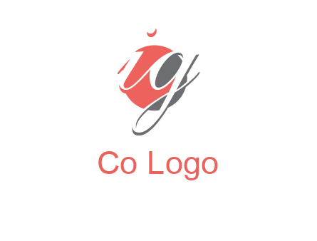 Letters i and g over the circle logo