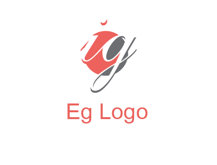 Letters i and g over the circle logo