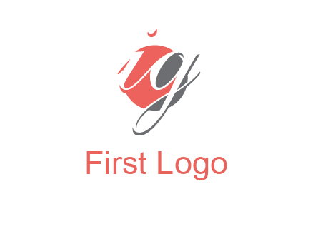 Letters i and g over the circle logo