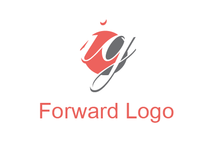 Letters i and g over the circle logo