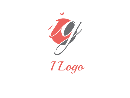 Letters i and g over the circle logo