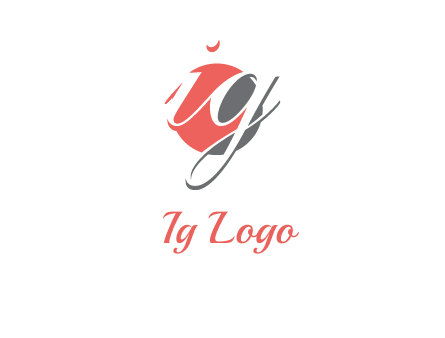 Letters i and g over the circle logo