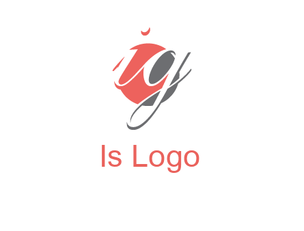Letters i and g over the circle logo
