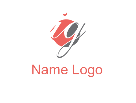 Letters i and g over the circle logo
