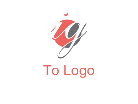 Letters i and g over the circle logo