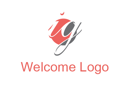 Letters i and g over the circle logo