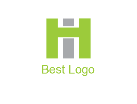 letter I in between letter H