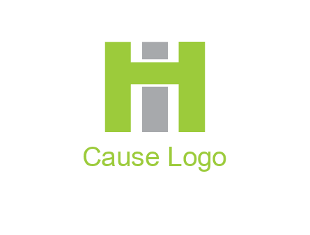 letter I in between letter H