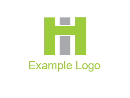 letter I in between letter H