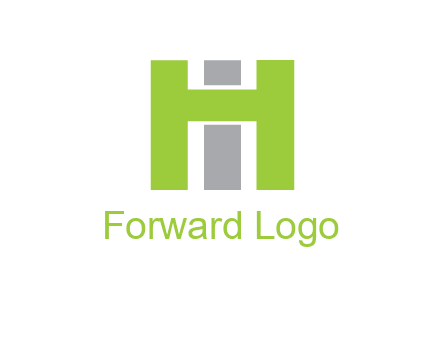 letter I in between letter H
