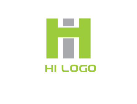 letter I in between letter H