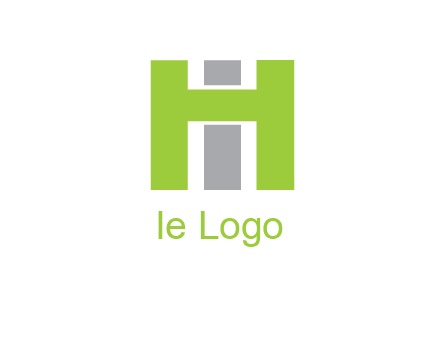 letter I in between letter H