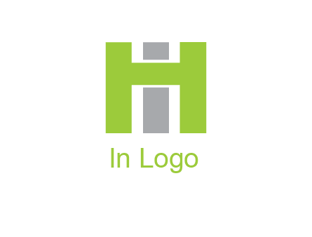 letter I in between letter H