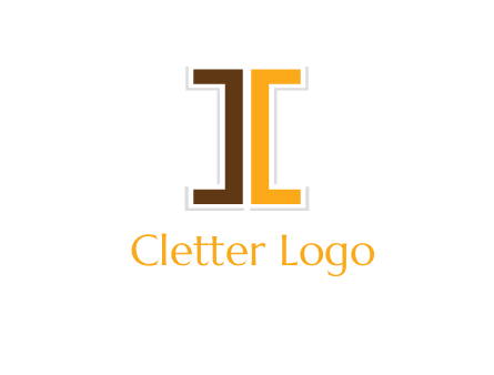 abstract letter C forming letter I
