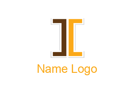 abstract letter C forming letter I