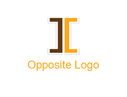 abstract letter C forming letter I